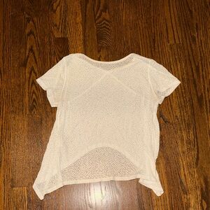 Lululemon Athletica Cream Short Sleeve Top